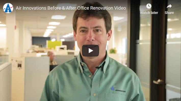 Before & after office renovation video now available