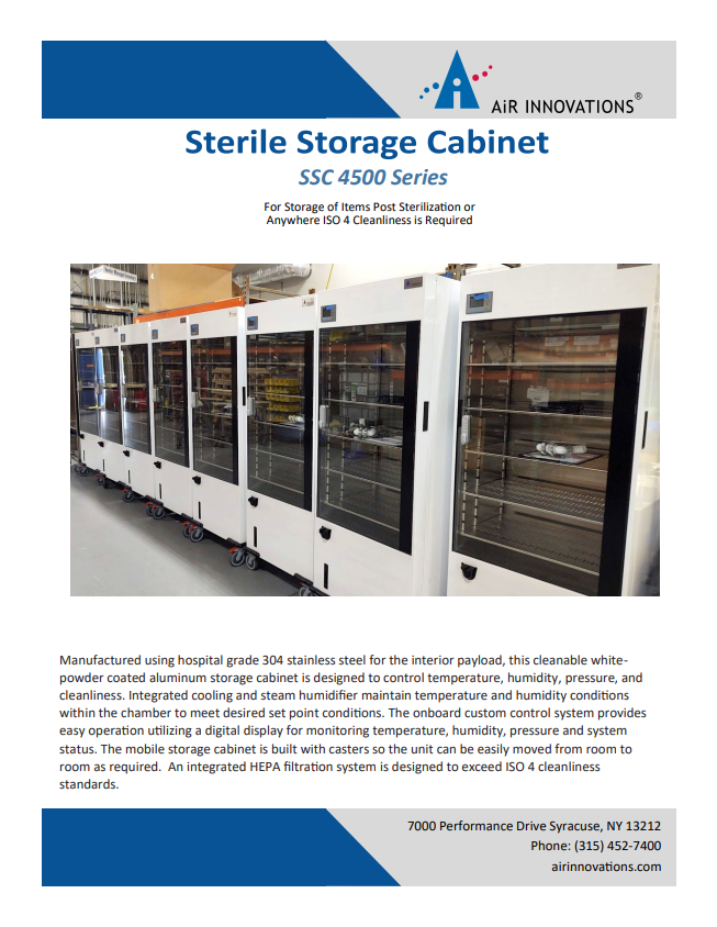 Sterile Storage Cabinets